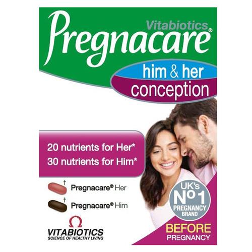 Vitabiotics Pregnacare Him and Her Conception Tablet 60's