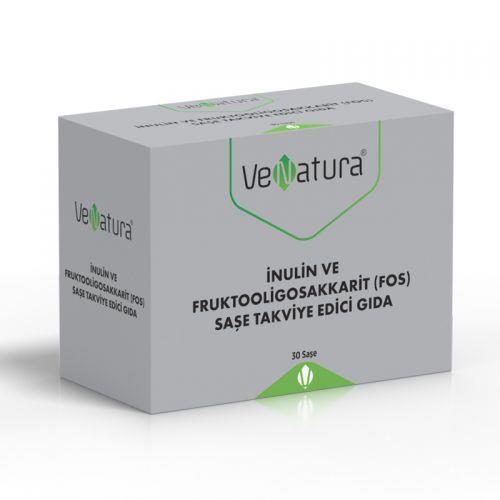 VeNatura Inulin و Fructooligosaccharide (FOS) كيس أغذية تكميلية 30 كيس