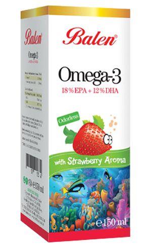 اوميجا 3 شراب بنكهة الفراولة 150 مل للأطفال