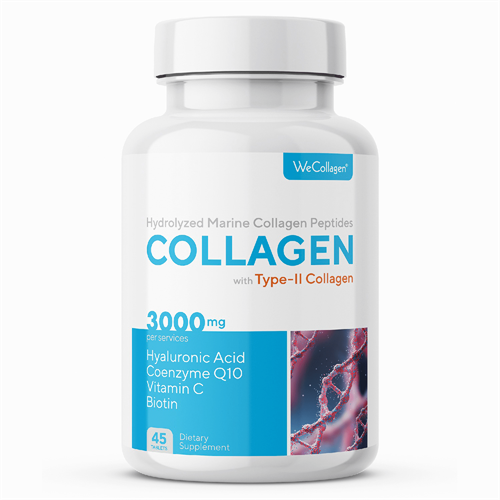 Wecollagen® مع قرص من النوع 2 كولاجين 45