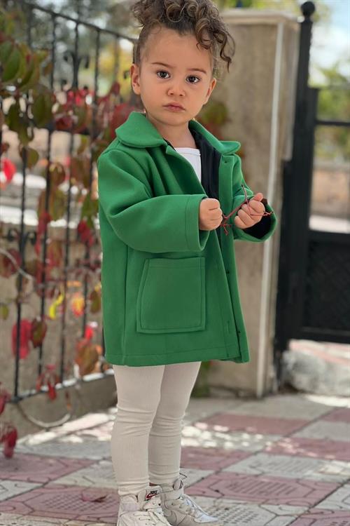 معطف شتوي بناتي - أخضر