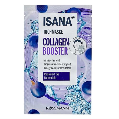 Isana Paper Face Mask Collagen Booster قناع الوجه الورقي Collagen Booster
