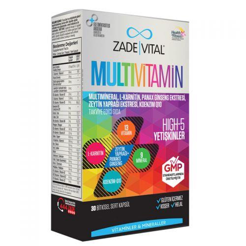 Zade Vital Multivitamin Supplementary Food 30 كبسولة عشبية