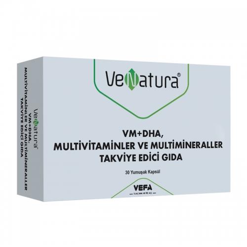 فيتامينات VM + DHA الغذائية التكميلية متعددة المعادن والمعادن المتعددة 30 كبسولة