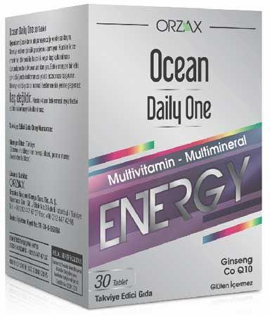 Orzax Ocean Daily One Energy 30 Tablet - مكمل غذائي