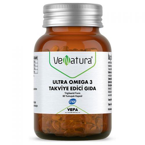مكمل غذائي VeNatura Ultra Omega 3 ، 60 كبسولة