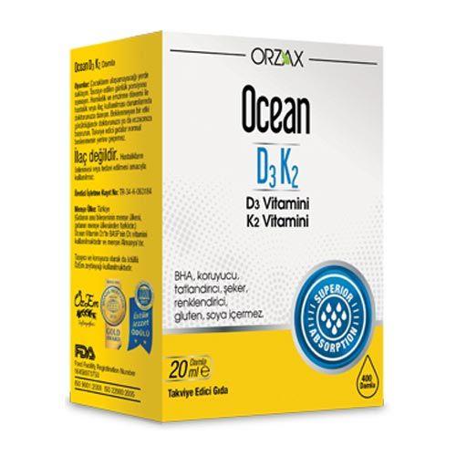 Orzax Ocean D3K2 قطرات فيتامين 20 مل
