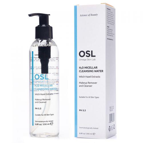 Osl Omega Skin Lab H2O Make-Up and Face Micellar Cleansing Water 200 مل