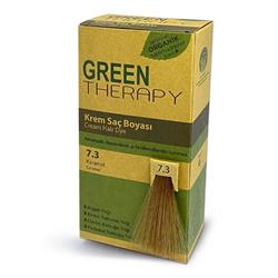 كريم عضوي لتلوين الشعر 7.3 كراميل Green Therapy